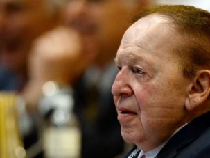 All Ears: Casino magnate Sheldon Adelson listens as Jewish Republicans gathered for their annual conference in Las Vegas.